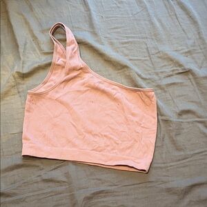 Bozzolo Pink One-Shoulder Crop Top